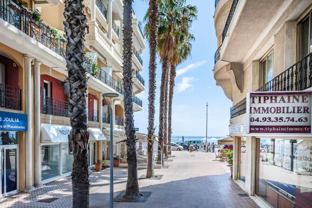 Superbe Studio Avec Terrasse En Front De Mer Mentone Esterno foto